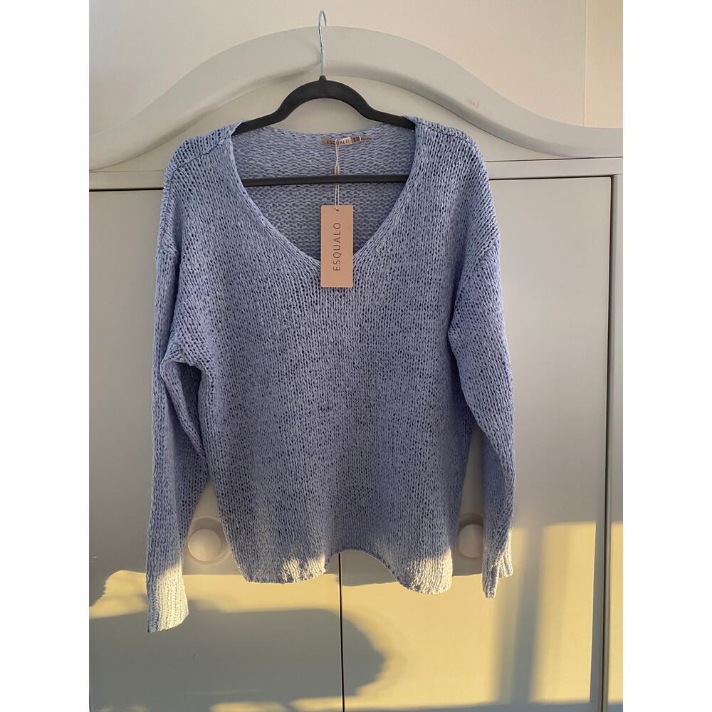 Esqualo Open Weave Sweater NWT XS/S Oversized Flowy